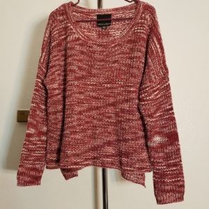 Variegated Textured Oversized Sweater Size Large